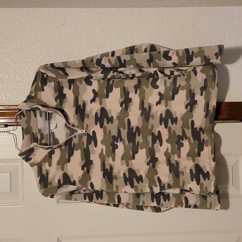 Place Girl's Camo Fleece Pullover